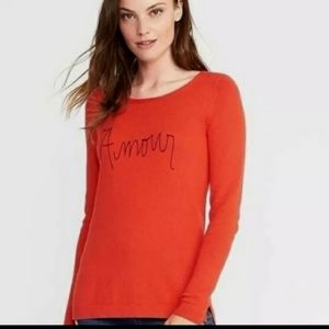 Old Navy Red Amour Pullover Sweater Size S